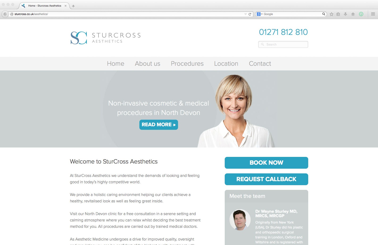 SturCross medical website