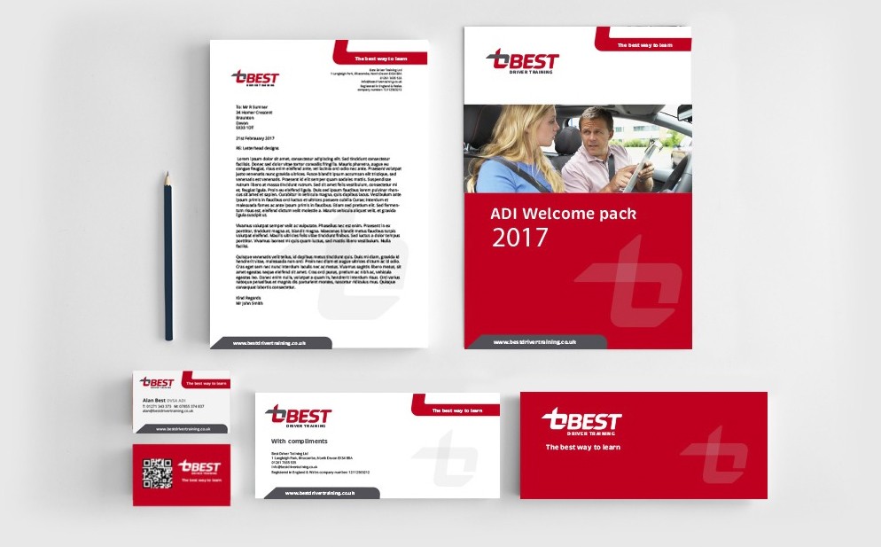 Best Driver Training branded business stationery