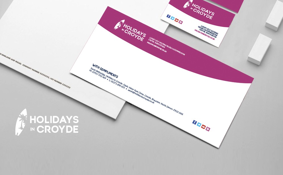Holidays in Croyde Business Stationery