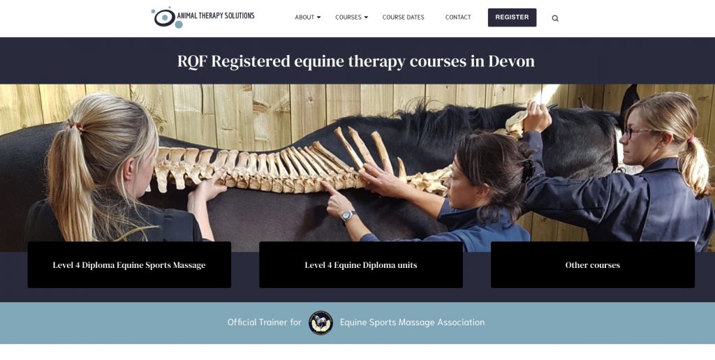 Animal Therapy Solutions Equine Massage Courses